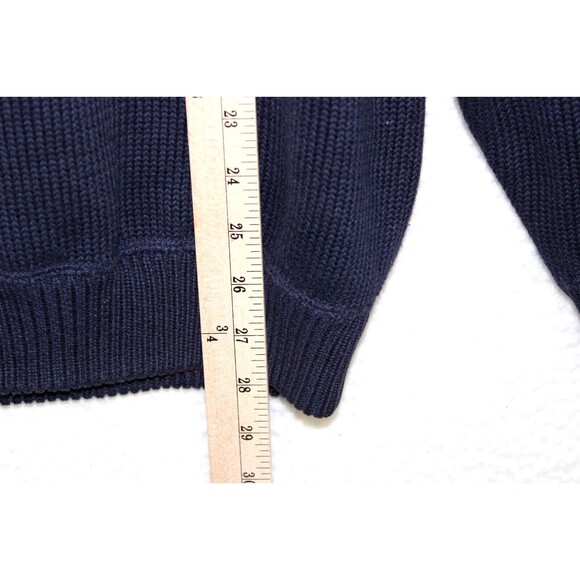 Ozark Wilderness Outfitters Mens Navy Heavy Knit Pullover Sweater Size Medium - Picture 5 of 9